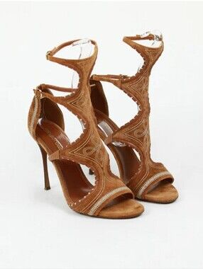BNWT Sergio Rossi Detailed Gladiator Highheels Sz38.5